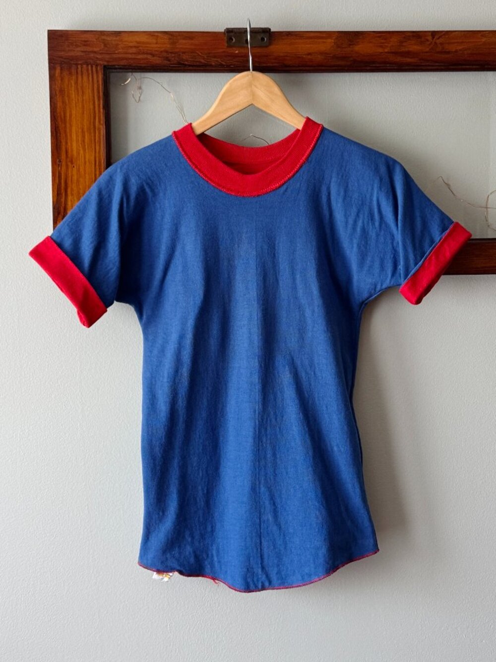 Vintage PE Gym Shirt Reversible Double Layer Russell Athletic